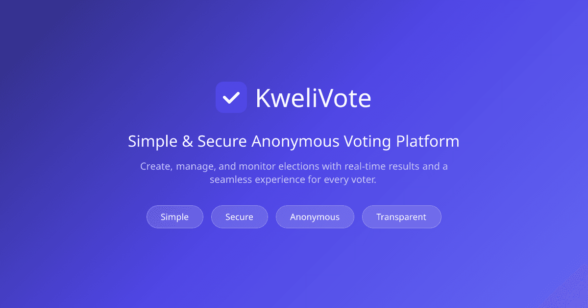How to Easily Run An Online Board Election using KweliVote